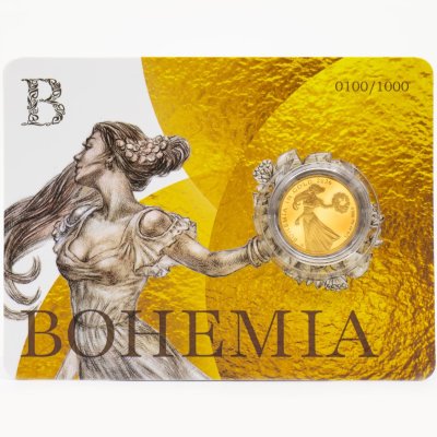 Zlatá mince 1/4 Oz Bohemia in Gold Bullion 2026 Proof číslovaná - obrázek 1