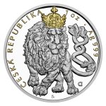 Stříbrná 1oz mince Český lev 2026 - Obrázek 2