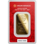 Zlatý slitek 1 Oz Argor-Heraeus Koza 2027 - Obrázek 2