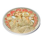 Stříbrná mince Alfons Mucha - kosmopolita proof - obrázek 2